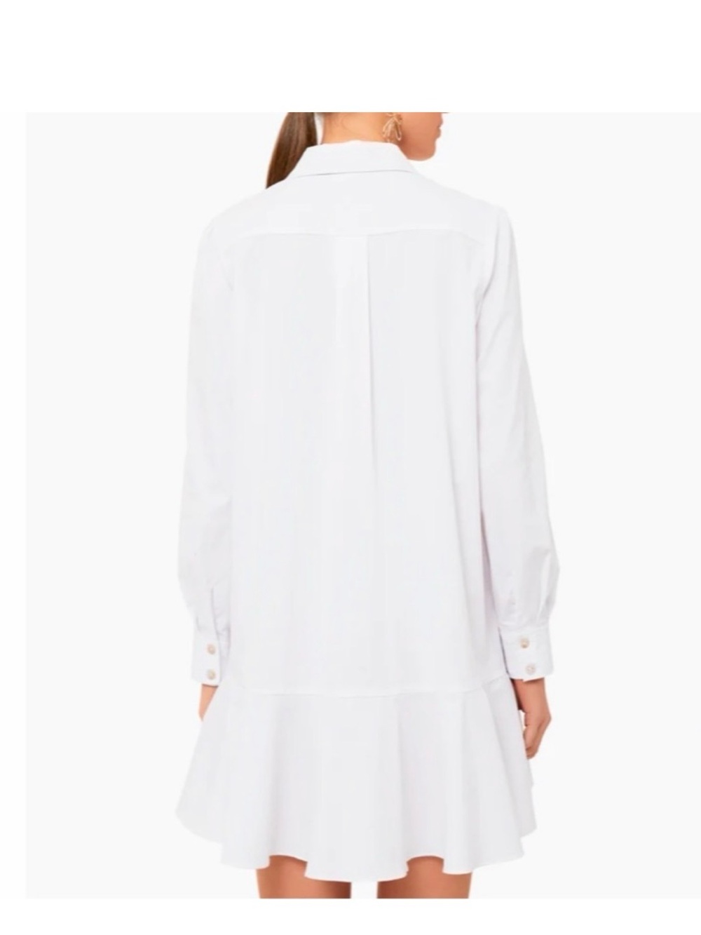 TUCKERNUCK White Callahan Shirt Dress extra large - Picture 4 of 12